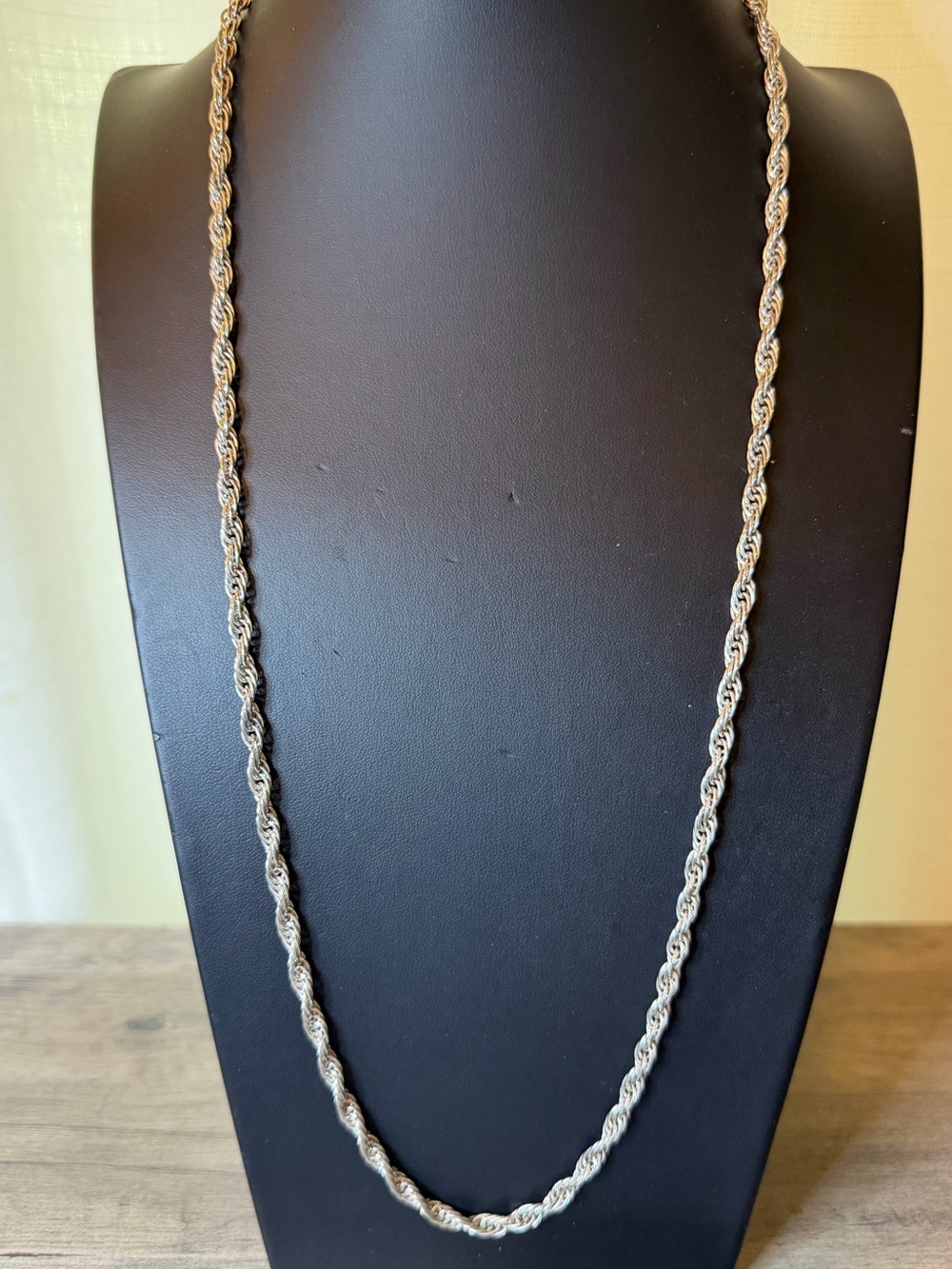 Milor 925 Sterling Silver 30” twisted Chain #K73 Vintage. 35g